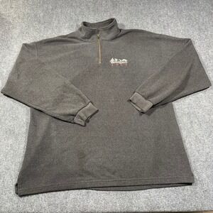 VTG Disney Walt Disney World 2000 1/4 Zip Fleece Mens 3XL‎ Logo Gray Made in USA